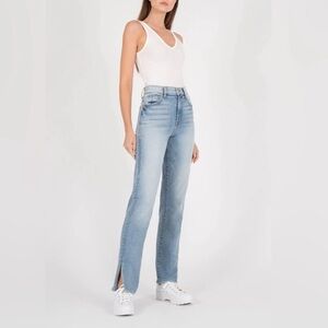 Level 99 Cara Side Slit Slim Straight Jeans Size 24